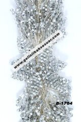 Gümüş Renkli Kristal Taşlı Baş Aksesuarı