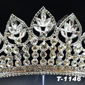Kristal Taşlı Gelin Tacı