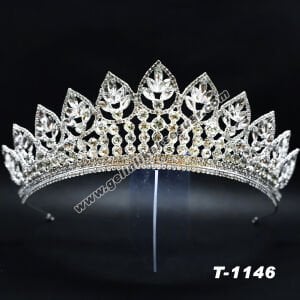 Kristal Taşlı Gelin Tacı