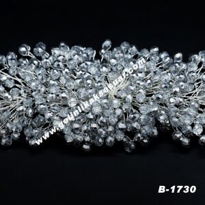 Gümüş Renkli Kristal Taşlı Baş Aksesuarı