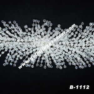 Şeffaf Kristal Taşlı Saç Ve Türban Aksesuarı