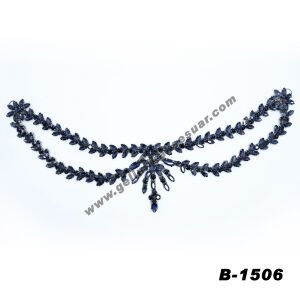 Alınlık Lacivert Renkli Kristal Taşlı Baş Aksesuarı