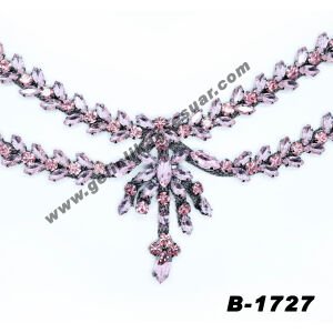 Alınlık Açık Pembe Renkli Kristal Taşlı Baş Aksesuarı