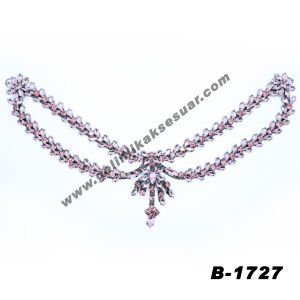 Alınlık Açık Pembe Renkli Kristal Taşlı Baş Aksesuarı