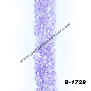 Lila Renkli Kristal Taşlı Baş Aksesuarı